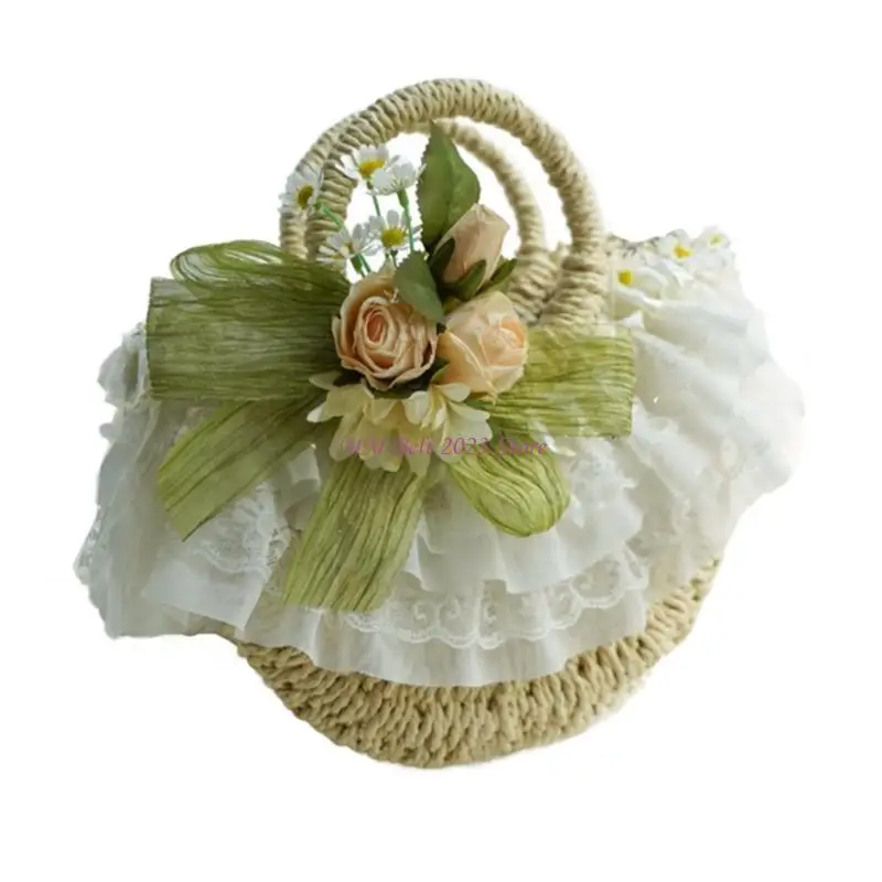 

49ME Teas Party Sun Hat Victorian Bonnet Lace Fascinators For Women Victorian Headdres