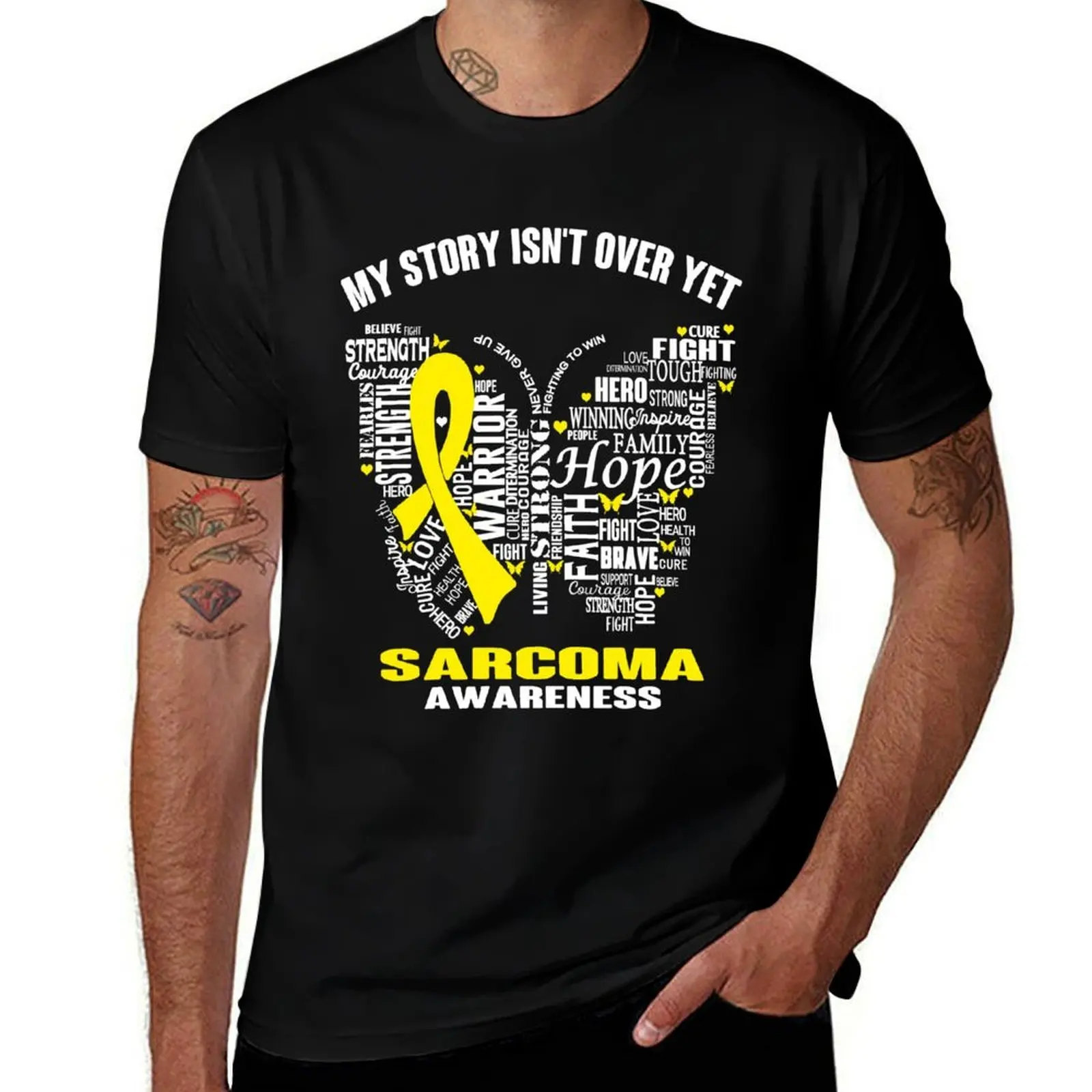 

My Story Isn't Over Yet Sarcoma Awareness T-Shirt t shirt man luxury t shirt man plain T-Shirt