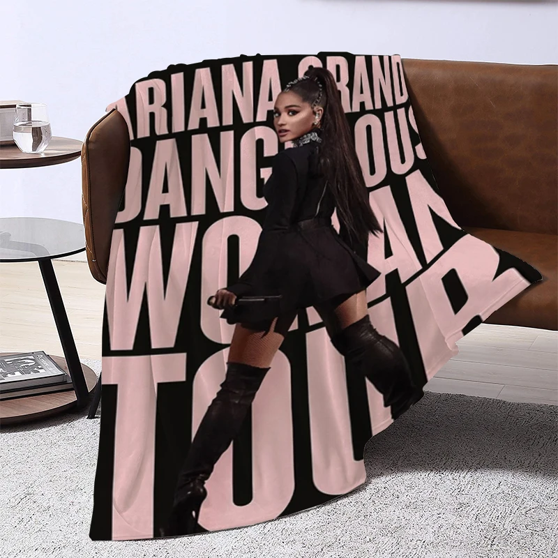 

American Pop Singer A-Ariana G-Grande Baby Blanket Bed Blankets and Bedspreads Furry Winter Bedspread the Knee Sofa Warm Camping