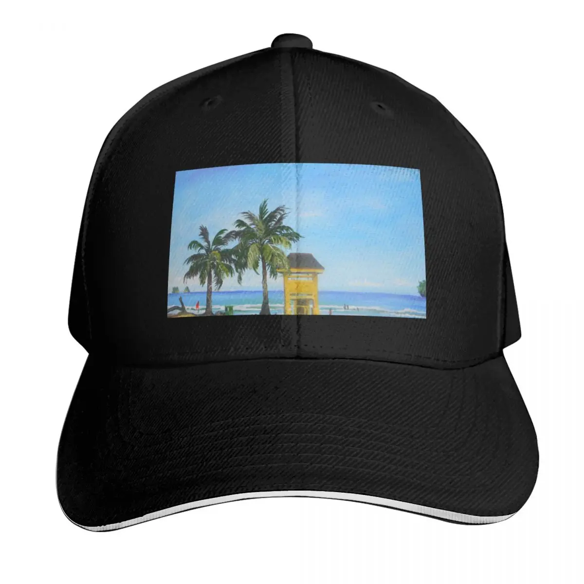 Maracas Beach Guard Hut Baseball Cap Curved Brim Classic Fit Low Profile Unstructured Unisex for Men Women