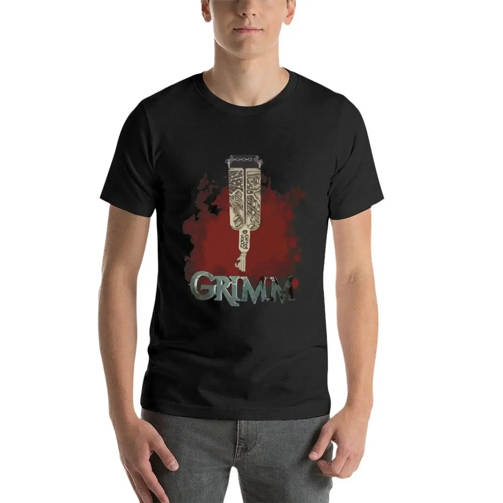 Grimm key T-Shirt anime clothes Aesthetic clothing mens graphic t-shirts hip hop - view 4
