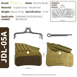 RRSKit Golden Disc Brake Pads For Shimano M9120 M8120 M7120 Bike Brake Pad Bicycle Accessories Cycling Parts For N03A N04C DO2S