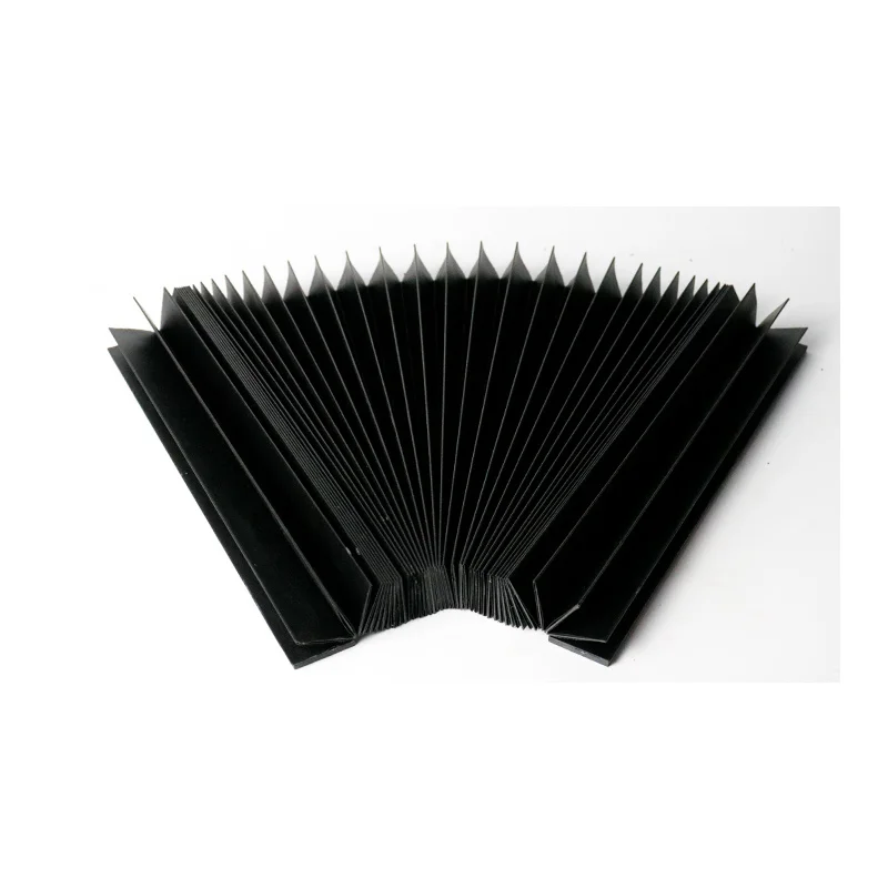 Dust Proof Cloth Organ Dust Cover Corrugated Bellows Rail Telescopic Shield For CNC Router Machine Streched Fold Width 15mm