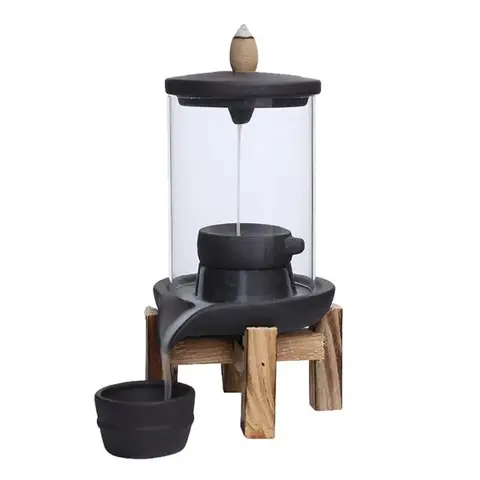 रचनात्मक घर की सजावट, पवनरोधी बैकफ्लो अगरबत्ती, डेस्कटॉप लकी पीसफुल आभूषण, इनडोर अगरबत्ती फव्वारा और कैंडलस्टिक 8 best sales बैक फ्लो धूप बर्नर - №6