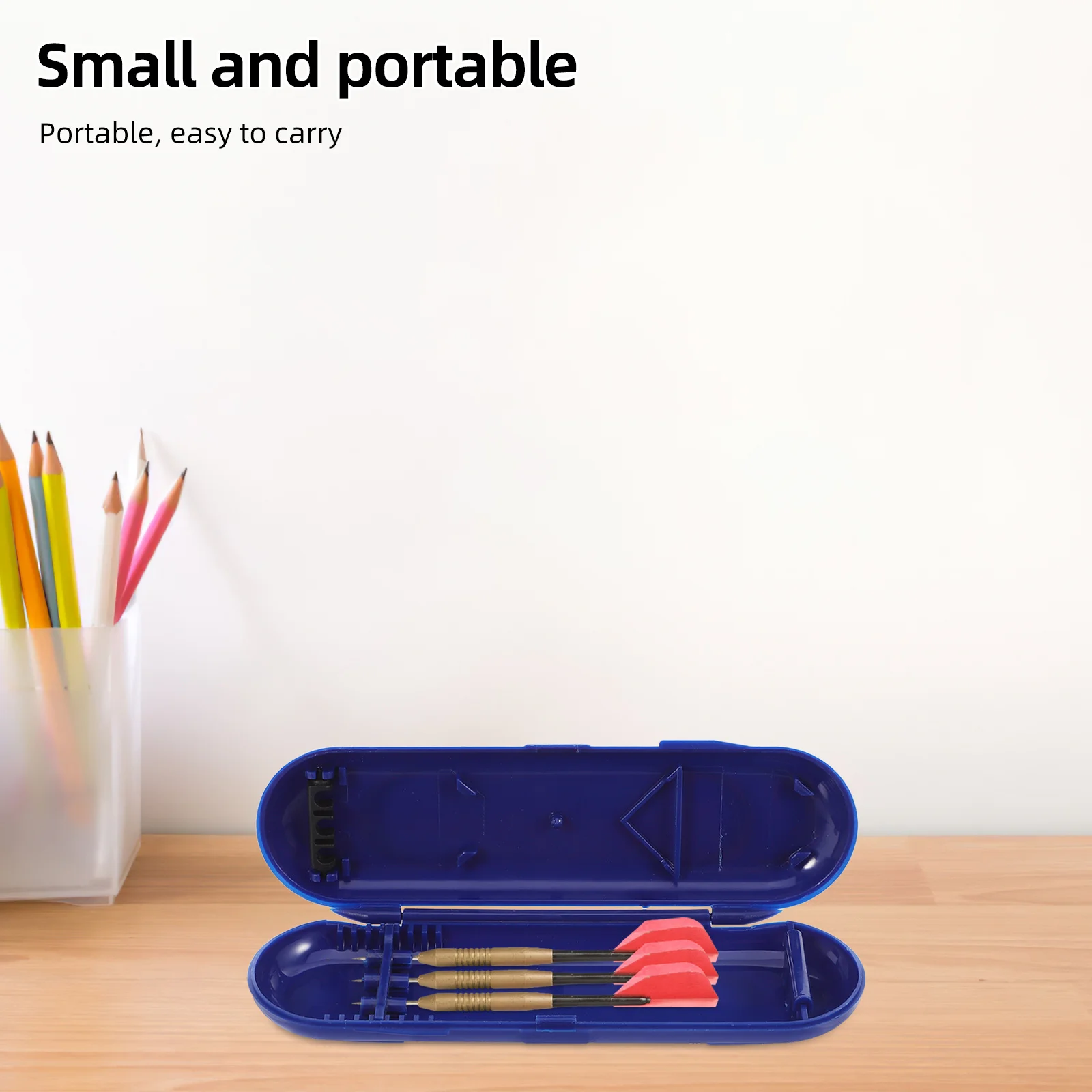 La scatola di immagazzinaggio per freccette premium da 2 pezzi contiene 3 per custodia Custodia leggera resistente all'acqua per giocatori in movimento con punta in acciaio