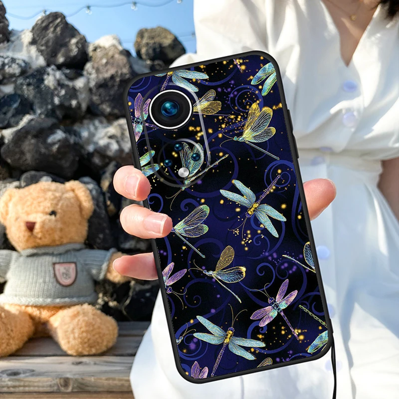 Dragonfly Phone Case For Honor 90 Lite 50 70 Magic 5 6 Pro X6 X7 X8 X9 X6a X7a X8a X9a X9b X8b Cover image 3