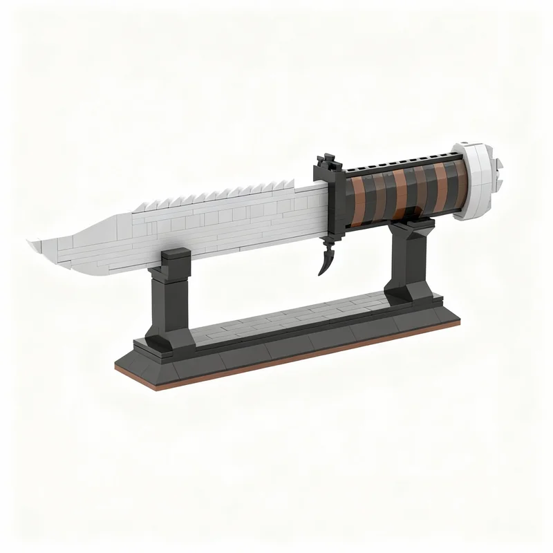

NEW 240PCS MOC Creative Model Survival Knife Premium Display Assembly Building Blocks DIY Gift Collectible Decoration Building