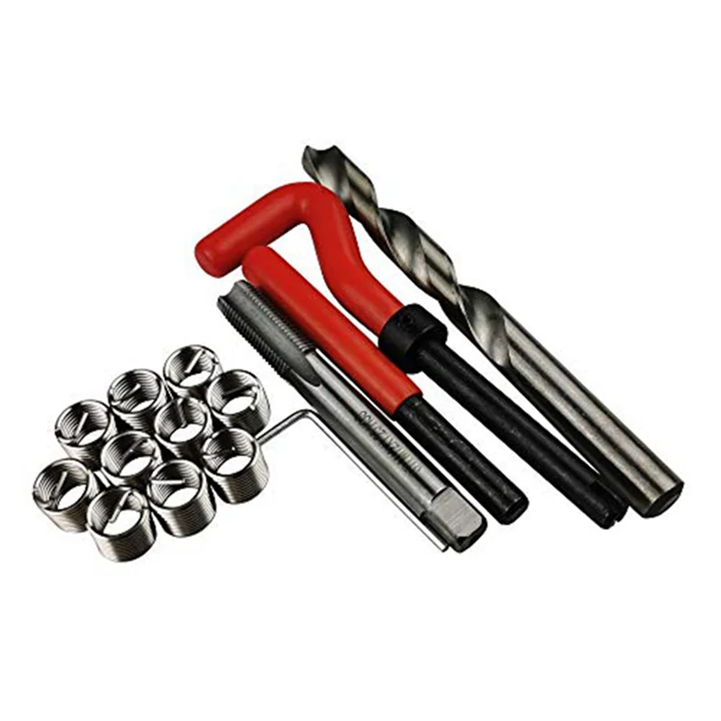 

ABRW-15Pc Thread Repair Kit Metric M12 X 1.25 Mm Thread Repair Insert Set Wire Thread Inserts Thread Repair Kit