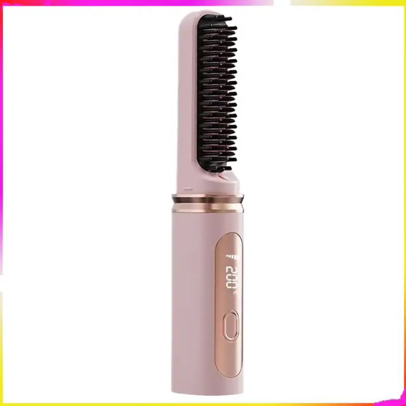 

Беспроводная щетка-выпрямитель для волос M04K с регулируемой температурой, идеально подходит для вьющихся волос