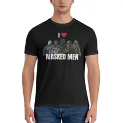 Men I Heart Masked Men T Shirt Call Of Dutys War Game 100% Cotton Clothes Leisure Short Sleeve Crew Neck Gift Idea T-Shirt