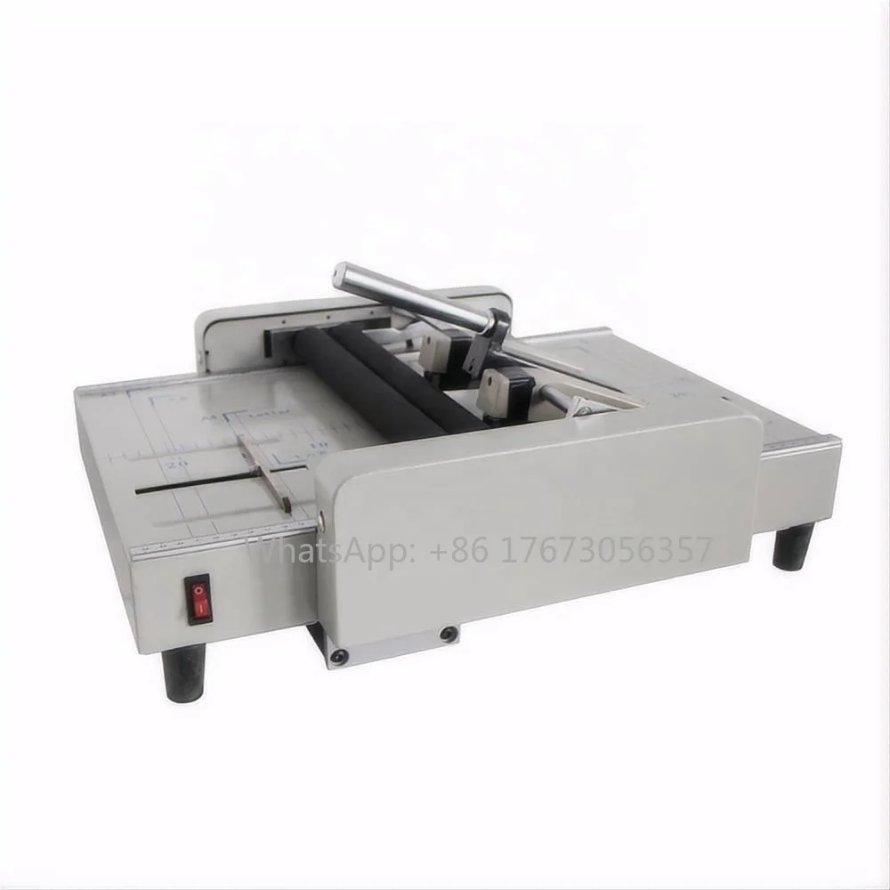 A3 Electric Manual Desktop Booklet Maker Saddle Flat Stapling Book Binding And Folding Stitching Machine