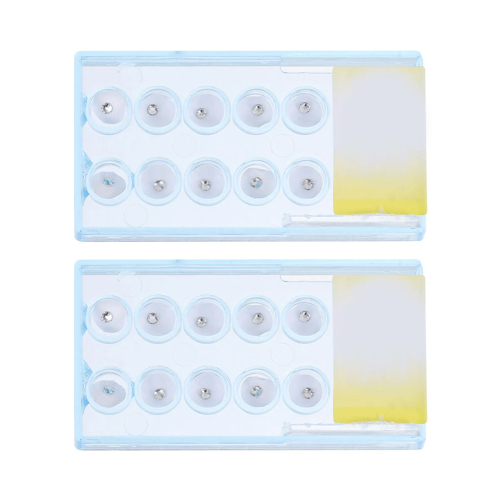 20pcs Accessories Crystal White Artificial Decor Dental Jewelry Tooth Jewelry Tooth nament Storage Box Random Color