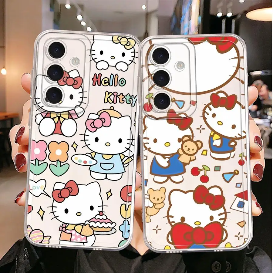 

Hello K-kitty Cute Soft Cover Case for Samsung Galaxy A31 A02 A71 A04 A72 A05 A55 A53 A73 A06 A56 A52 A50 A03 A54 A50 A51