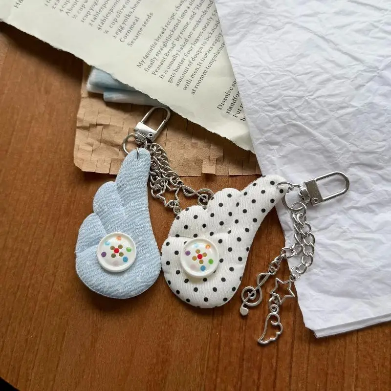 Wolkenförmiger Weicher Stoff-Schlüsselanhänger mit Stern- und Musiknoten-Dekor in Verschiedenen Farben, Modisches Schlüssel-Accessoire für Partys – Detail 8