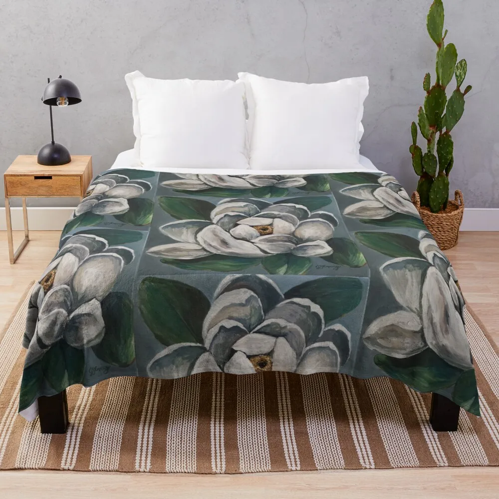 

Magnolia Throw Blanket Winter bed blankets Decorative Bed Blankets Sofa Quilt