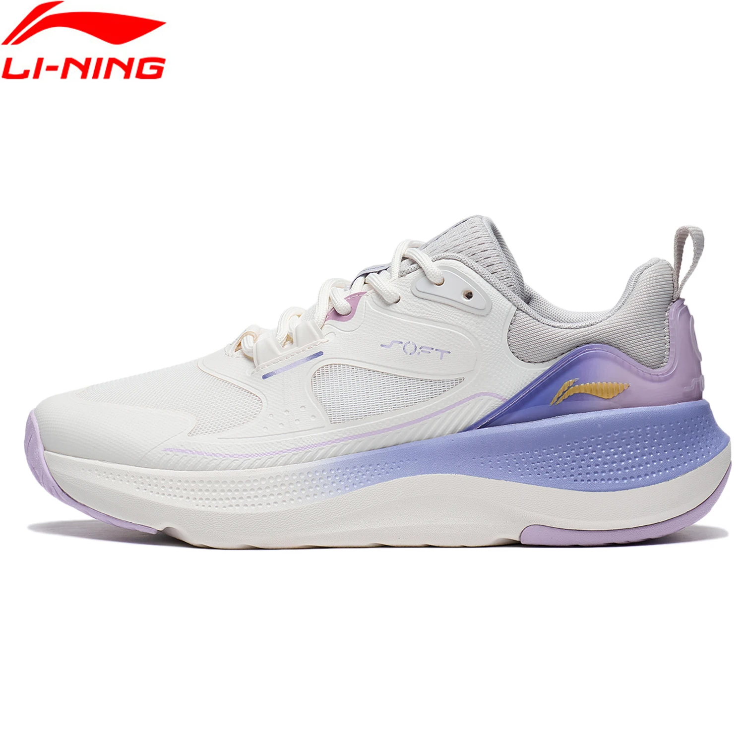 Li-Ning Women SOFT GO Classic Lifestyle Shoes Breathable Cushion Wearable LiNing Comfort Leisure Sport Shoes Sneakers AGLT126