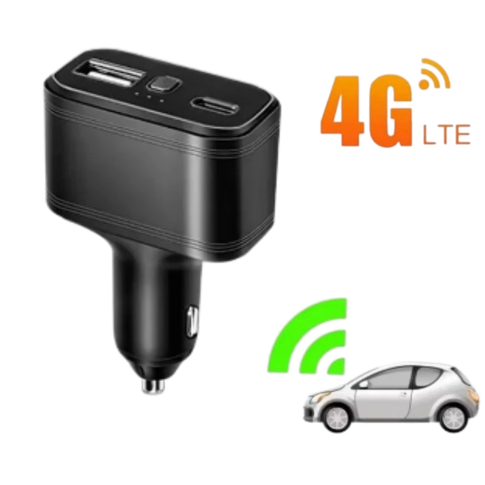Rastreador GPS Veicular TK818 4G em Tempo Real com Função Antifurto, Vibração e Cerca Geográfica, Aplicativo Gratuito e Posicionador Automático para Carros