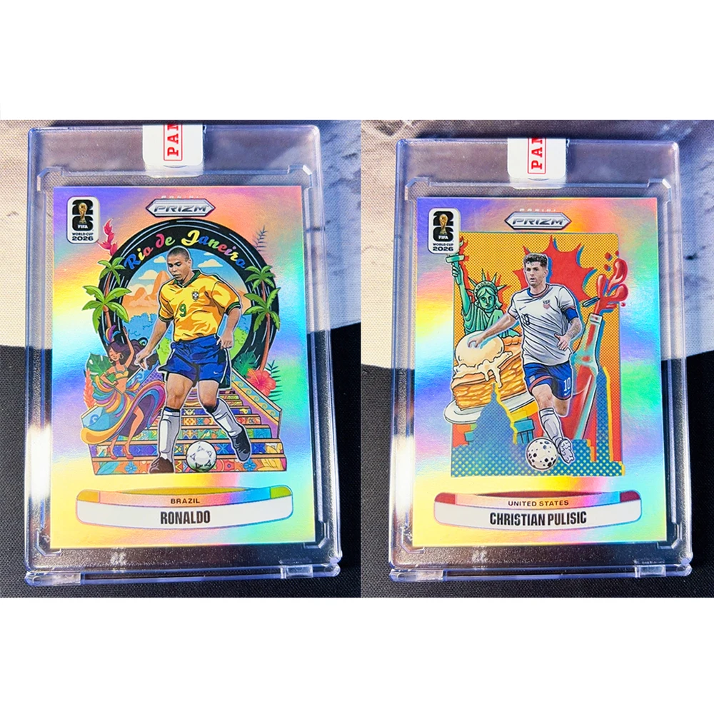 DOWNTOWN DIY 2026 homemade Neymar Yamal Messi Ronaldo Maradona Modric Haaland Mbappe Holographic Foil Collectible Card Brick