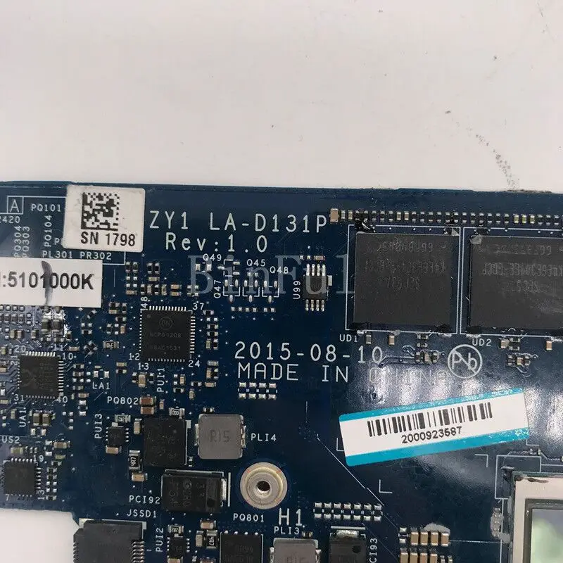 LA-D131P frete grátis placa-mãe de alta qualidade para lenovo yoga 700-11isk placa-mãe do portátil com cpu sr2en M3-6Y30 100% testado completo