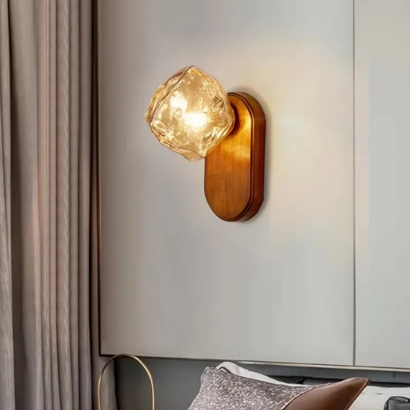 Vintage Wabi Sabi Wall Lamp Creative ice cube shapes Wall Sconce Bedroom Livingroom Bedside Hallway Home Decor Luminaria