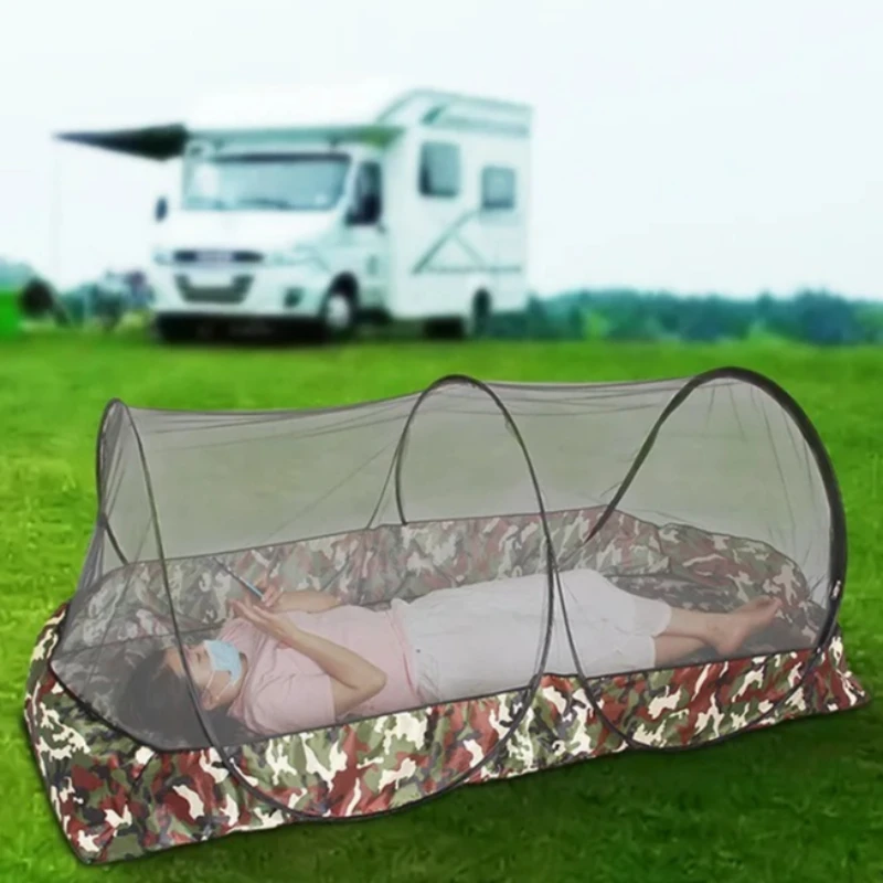 Camping Mosquito Net,Travel Folding Portable for Trip Garden Single-door Dormitory Anti-mosquito,Outdoor Mosquito Repellent Tent