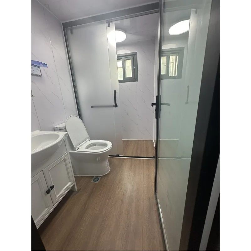 Greece Two 20 ft Container Houses 50% Deposit Dual-wing Expansion Container House 1 Bedroom 1 Living Room with Kitchen Bathroom