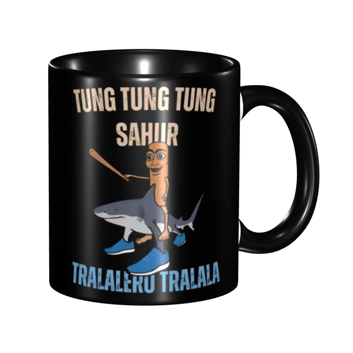 

Kawaii Italian Brainrot Meme Tung Tung Sahur Tea Cup Party tralaleru tralaleru Mugs