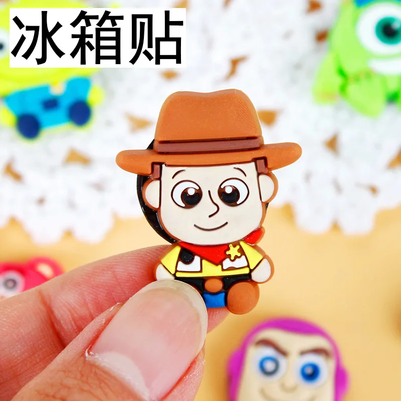 Disney Toy Story Silicone Fridge Magnet Home Decore Mini Refrigerator Home Decoration Sticker Cute Magnets For Fridge Souvenir