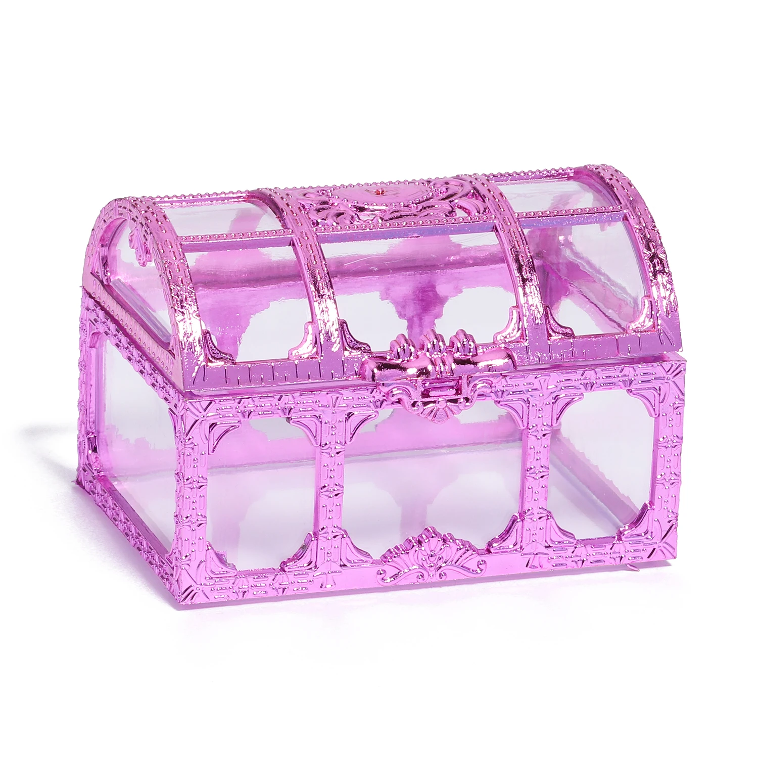 Vintage Transparent Storage Organizer Box, Treasure Chest