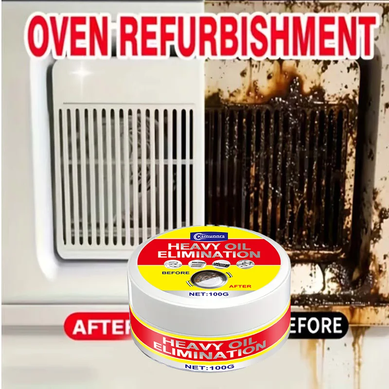 Powerful grease remover paste, suitable for removing kitchen grease and dirt, effectively removes tar residue and oil film, rest