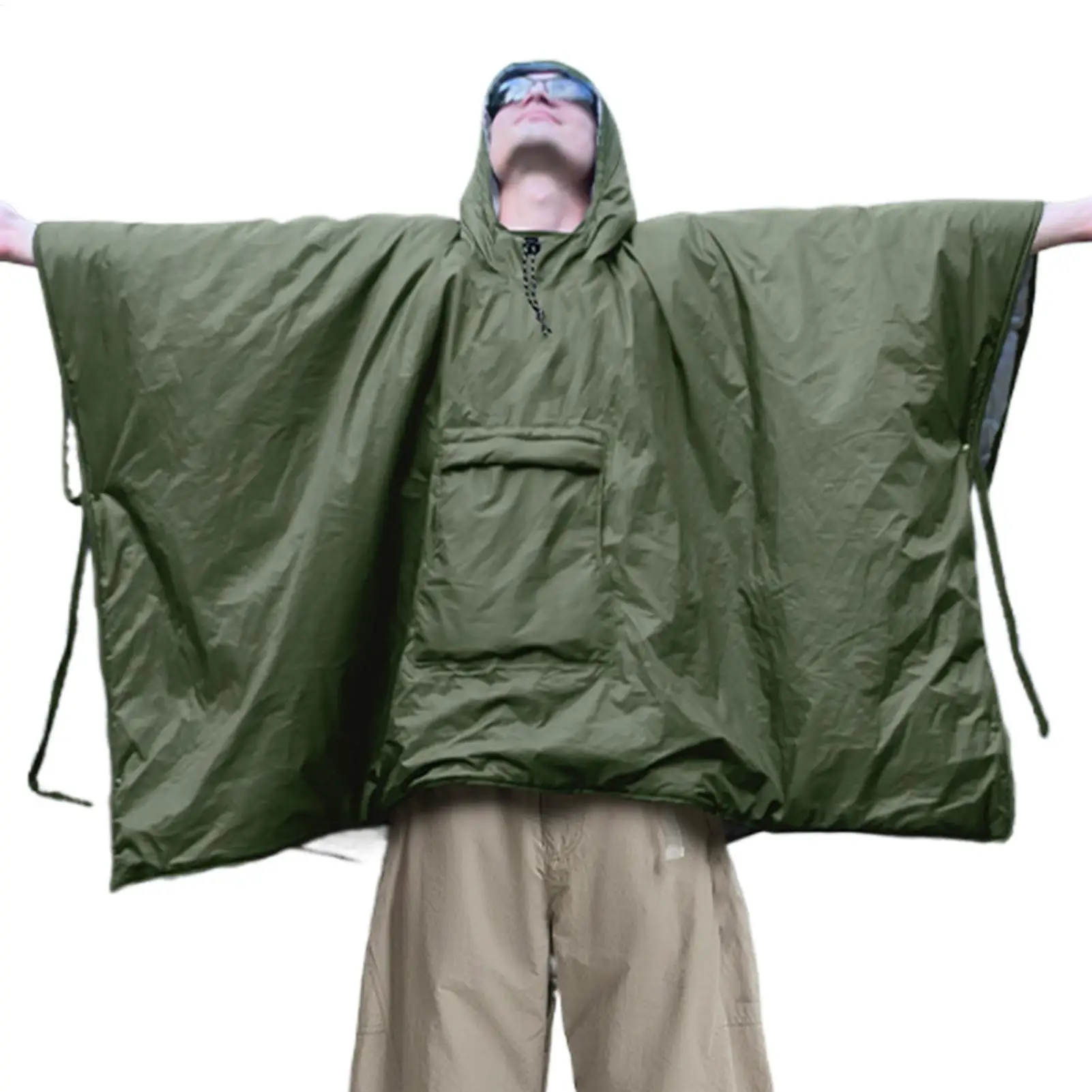 

Wearable Sleeping Bag Waterproof Windproof Outdoor Sleeping Bag Poncho for Mountaineering Adventure Hiking Excursion Women Men