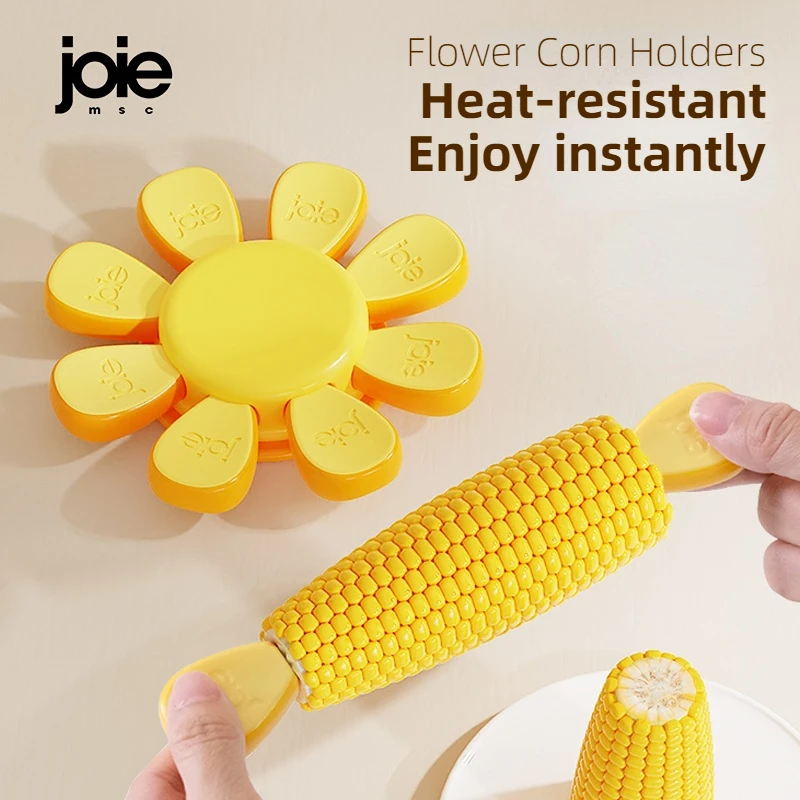 Joie-Supports de maïs résistants à la chaleur, pack familial, sûr, outils de maïs, fourcommuniste en acier inoxydable, sans BPA, qualité alimentaire, Foy, 8 pièces
