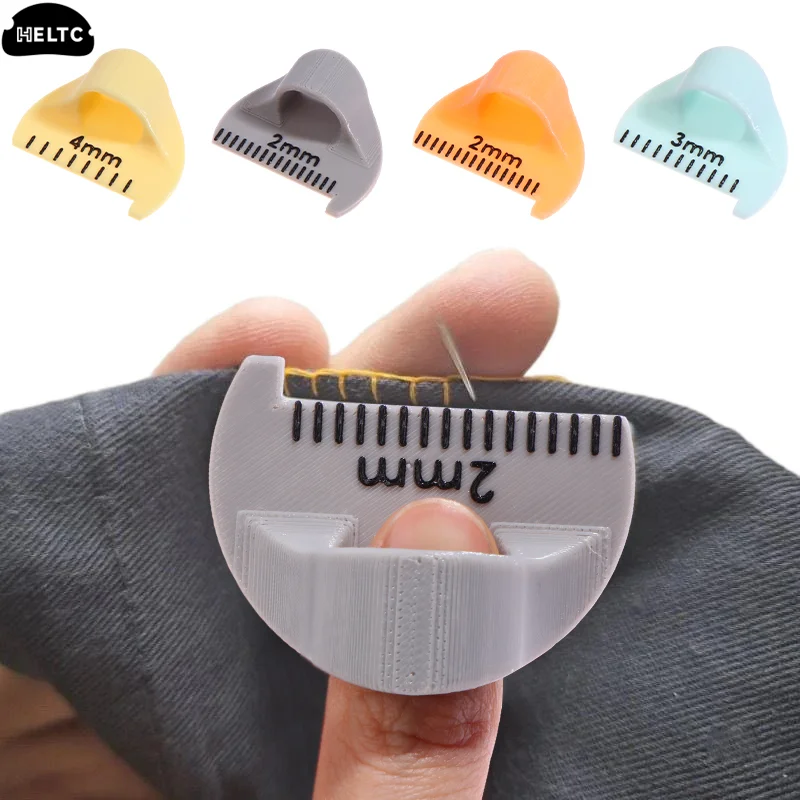 

Sewing Needle Gauge Measuring Tool, Finger Ruler Sewing Template For Equal Stitches, Finger Protector, DIY Stitching Guide Tool