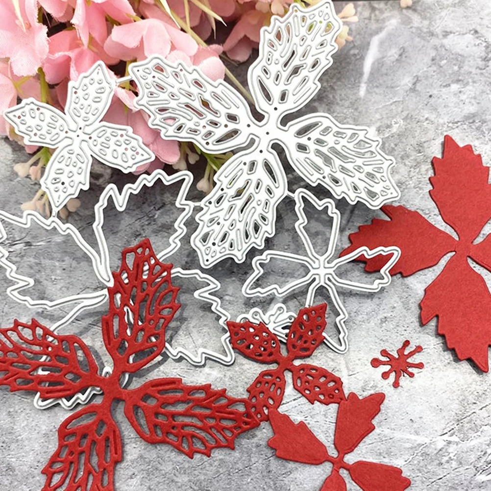 

2Pcs Carbon Steel Flower Cutting Dies Durable Embossing Templates DIY Craft Scrapbooking Stencils Handcraft Tools