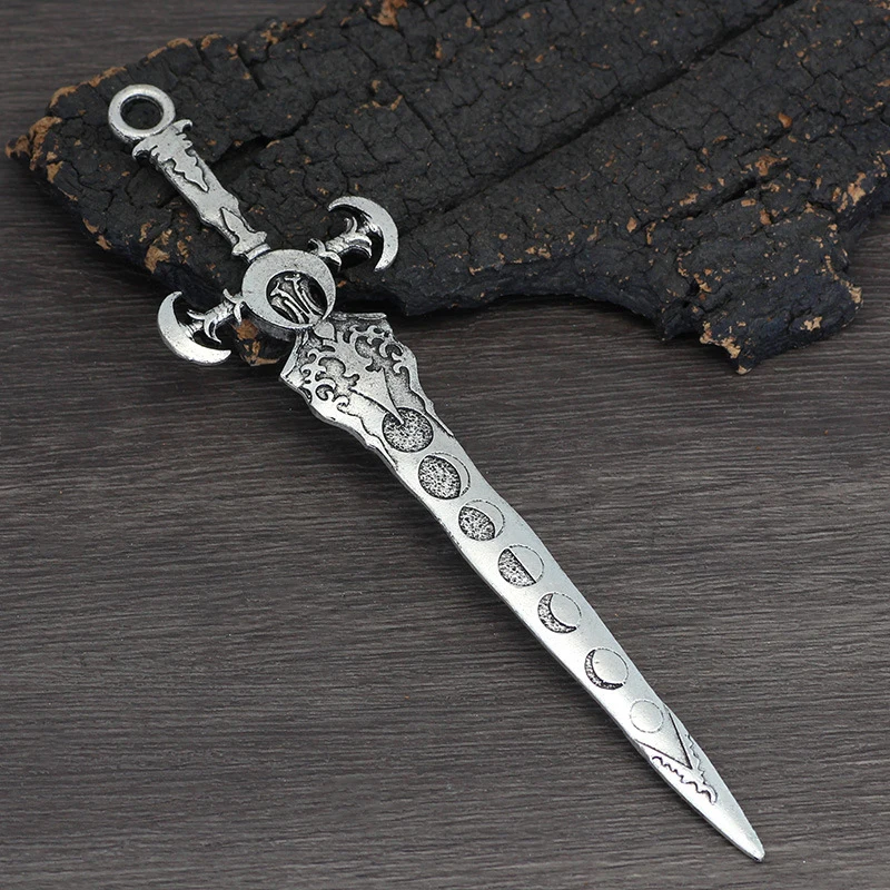Punk Persönlichkeit Retro Viking Sonne Mond Schwert frauen Haar Haarnadel Nische Mode Täglichen Haar Haarnadel Alten Stil Kleidung Spiel – Detail 4