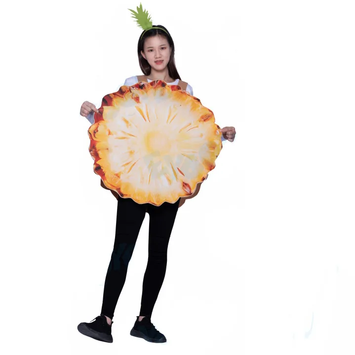 Fruit Series Apple Avocado Banana Pineapple Kiwi Role Play Costume for Adult and Child Party Halloween Christmas Show Props