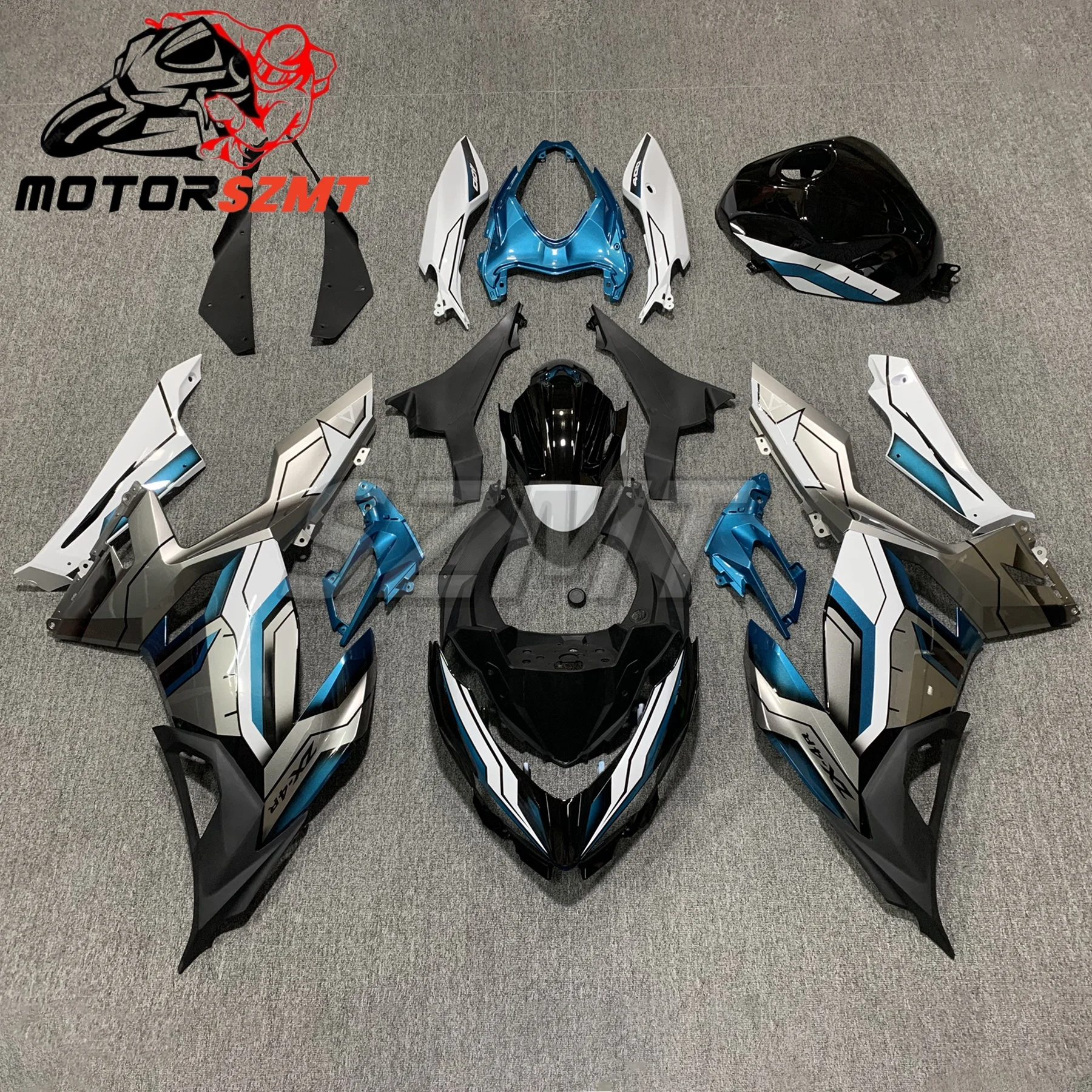 Fit For Ninja400 18 19 21 22 23 ninja400 2018 2019 2020 2021 2022 2023 Motorcycle Full fairing Kit Fairing Pearl white