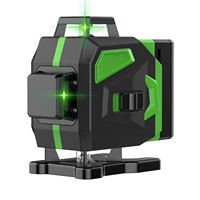 Portable 16 Lines 3D Laser Level Green Light Self-Leveling 360° Horizontal Vertical Cross Lines Laser Level Multipurpose Tools