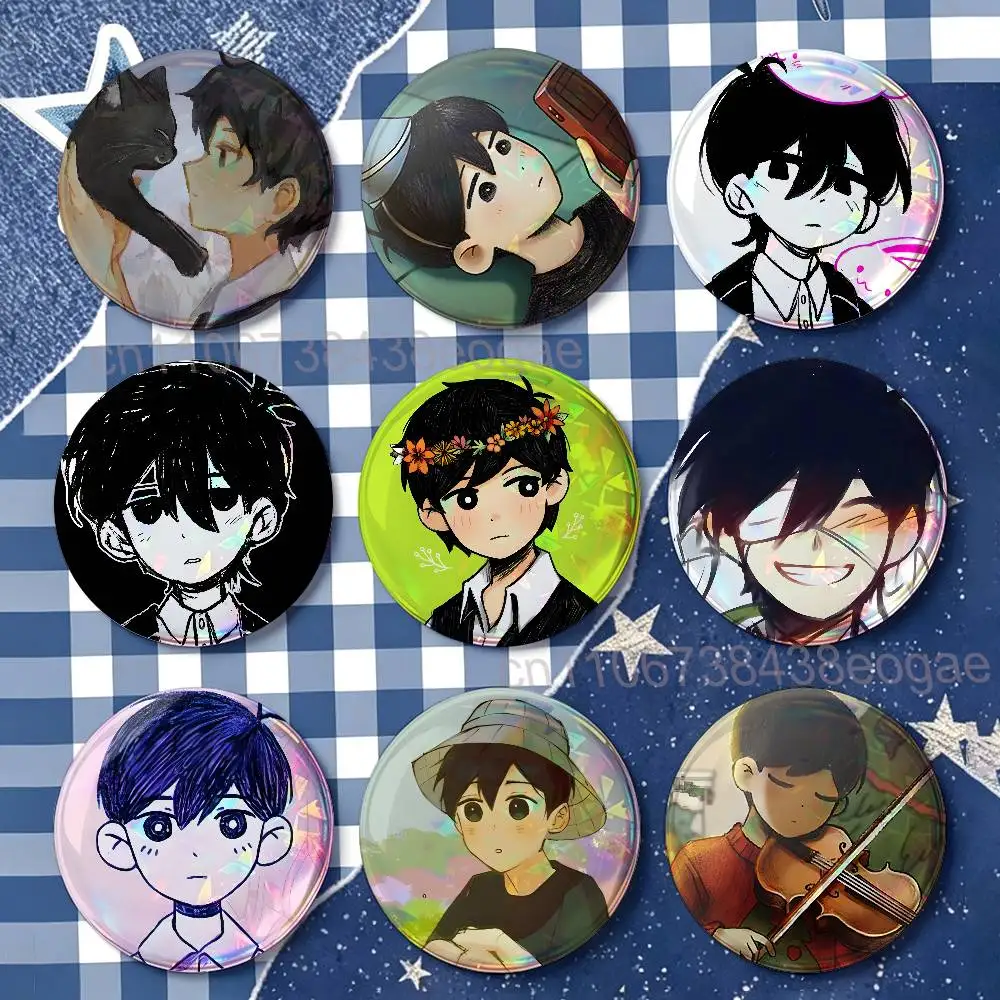 Sunny O-OMORI Badges Round Nijigen Otaku Culture IP peripheral products 58mm 44mm 32mm 75mm 25mm Mini