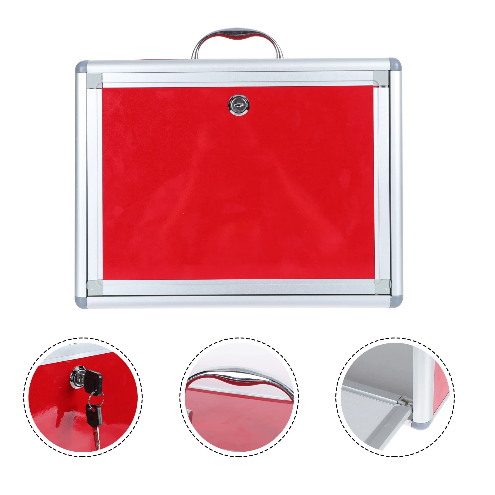 1Pcs Voting Box Lock Sealed Donation Charity Collection Transparent Acrylic Storage Box Office Mailbox
