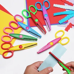 Golvende Patroon Schaar Creatieve Kinderen Papier Ambachtelijke Snijders Kaart Foto Handgemaakte Diy Gereedschap Briefpapier School Kantoorbenodigdheden Cadeau