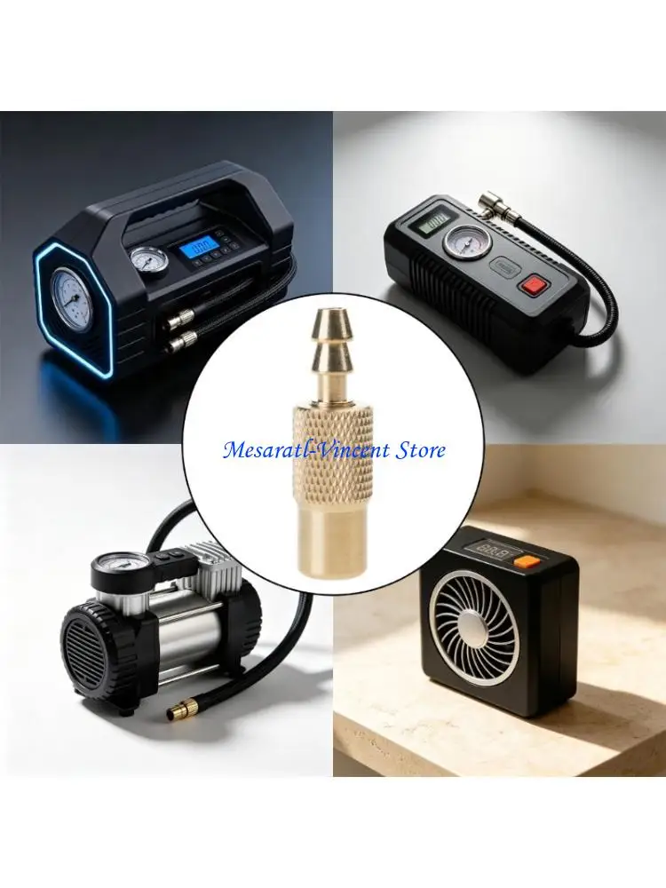 A70F 1PC Car Auto Brass 6mm Tyre Wheel Tire Air Chuck Inflator Pump for Valve Clip Cl