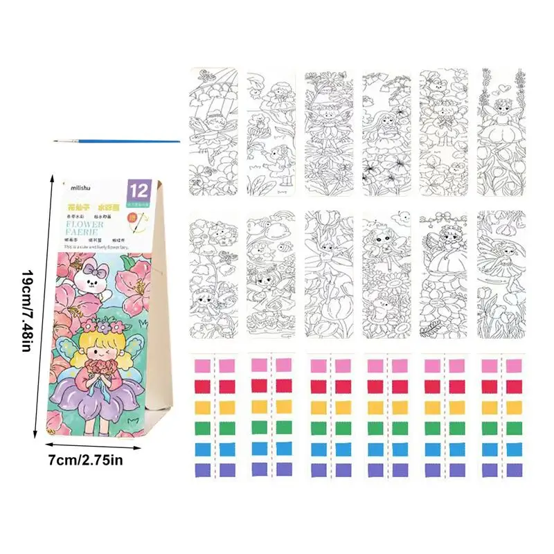 Watercolor Coloring Book Drawing Coloring Toy Bookmark Supplies Kid Graffiti Picture Coloring Safe For Kid Student