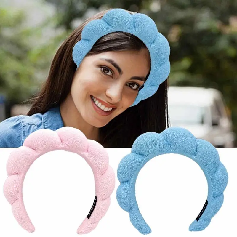 Women Twist Hair Bands Soft Wash Face Hairbands Handmade Headband Hair Accessories Girls Cute Creative Headwear Ornaments