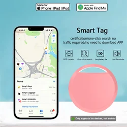 Air Tags-Pink Smart tags Works with Apple Find My (iOS only) Location Tracker Suitable for luggage keys backpacks satchels etc