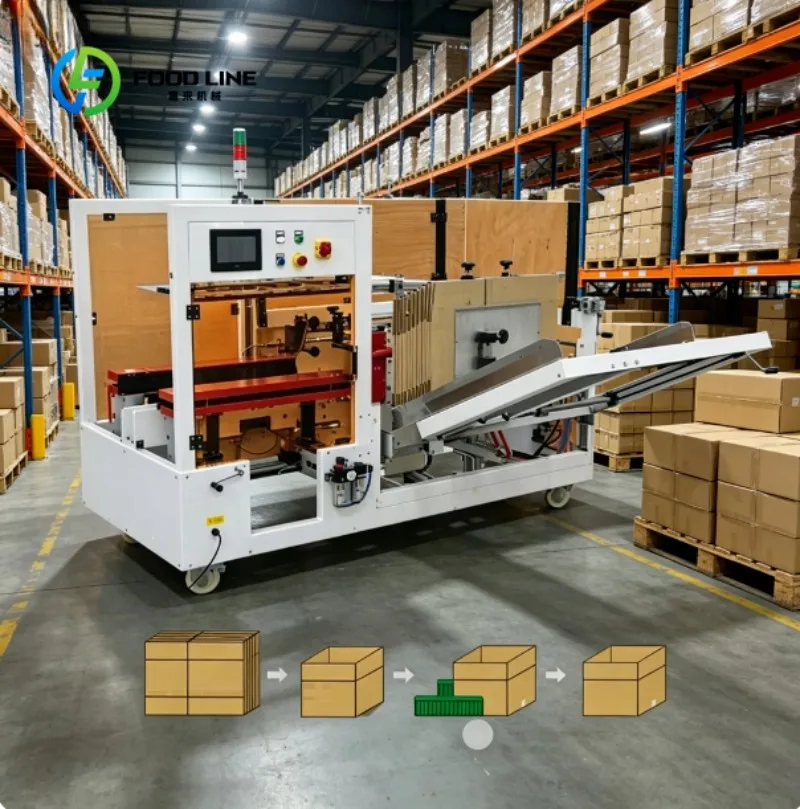 Carton Box Sealing Machine Automatic Case Sealer for Food Beverage and Industrial Packaging