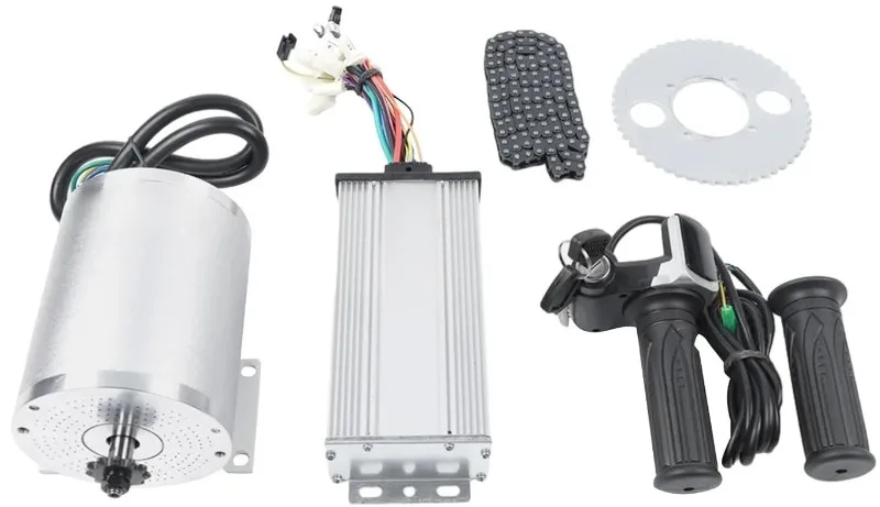 48V 2000W Electric Brushless DC Motor Complete Kit,4300RPM High Speed Moto