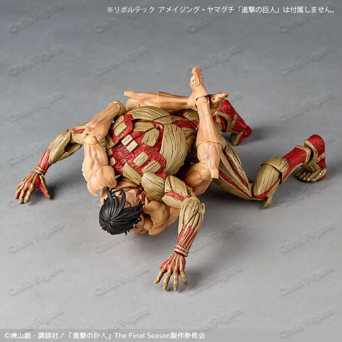 

Original Kaiyodo Attack on Titan Amazing Yamaguchi Revoltech NR069 Armored Titan Reiner Braun PVC Anime Action Figure Model Toys
