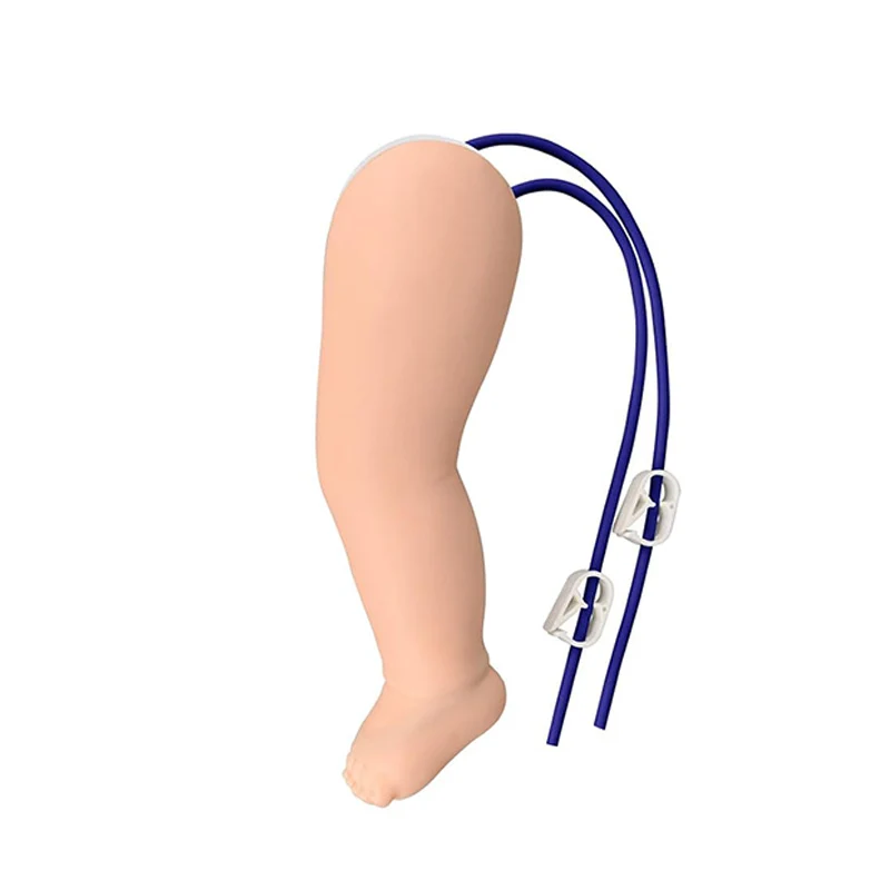 Simulate Infant IV Puncture Leg and Phlebotomy Injection Practice Kit Nurse Training Blood Drawing Leg Model Kit