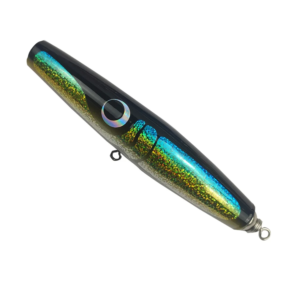 Carpenter Wood Floating Popper Stickbait Fishing Lure Medium Heavy Paulownia Popping for , Kingfish, BluefinTuna